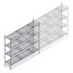 Hygienisches Regal 6611 1800x1500x460 mm (hxbxt) 4 Ebenen Anfangsregal