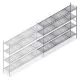 Hygienisches Regal 6611 1800x1740x460 mm (hxbxt) 4 Ebenen Anbauregal