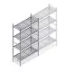 Hygienisches Regal 6611 1800x900x460 mm (hxbxt) 4 Ebenen Anfangsregal
