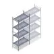 Hygieneregal 6622 1800x660x460 mm (hxbxt) 4 Ebenen Anfangsregal