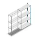 Fachbodenregal Medium Duty 2000x1150x400mm (hxbxt) 4 Ebenen blau Anbauregal