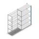 Fachbodenregal Medium Duty 2000x1150x500mm (hxbxt) 5 Ebenen blau Anbauregal