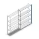 Fachbodenregal Medium Duty 2000x1300x300mm (hxbxt) 5 Ebenen blau Anbauregal