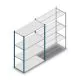 Fachbodenregal Medium Duty 2000x1300x600mm (hxbxt) 4 Ebenen blau Anfangsregal