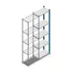 Fachbodenregal Medium Duty 2000x550x300mm (hxbxt) 5 Ebenen blau Anbauregal