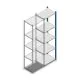 Fachbodenregal Medium Duty 2000x550x400mm (hxbxt) 5 Ebenen blau Anbauregal