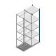 Fachbodenregal Medium Duty 2000x550x500mm (hxbxt) 5 Ebenen blau Anbauregal