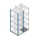 Fachbodenregal Medium Duty 2000x550x800mm (hxbxt) 5 Ebenen blau Anfangsregal