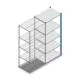 Fachbodenregal Medium Duty 2000x850x600mm (hxbxt) 5 Ebenen blau Anbauregal