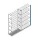 Fachbodenregal Medium Duty 2200x1150x400mm (hxbxt) 6 Ebenen blau Anbauregal