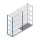 Fachbodenregal Medium Duty 2200x1300x600mm (hxbxt) 5 Ebenen blau Anfangsregal