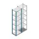 Fachbodenregal Medium Duty 2200x550x400mm (hxbxt) 6 Ebenen Blau Anfangsregal