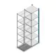 Fachbodenregal Medium Duty 2200x550x500mm (hxbxt) 6 Ebenen blau Anbauregal