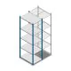 Fachbodenregal Medium Duty 2200x550x800mm (hxbxt) 5 Ebenen blau Anfangsregal