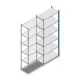 Fachbodenregal Medium Duty 2000x850x400mm (hxbxt) 6 Ebenen blau Anbauregal