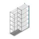 Fachbodenregal Medium Duty 2000x850x500mm (hxbxt) 6 Ebenen blau Anbauregal