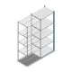 Fachbodenregal Medium Duty 2200x850x600mm (hxbxt) 5 Ebenen blau Anbauregal