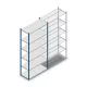 Fachbodenregal Medium Duty 2500x1150x500mm (hxbxt) 6 Ebenen blau Anfangsregal