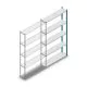 Fachbodenregal Medium Duty 2500x1300x300mm (hxbxt) 5 Ebenen blau Anbauregal