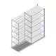 Fachbodenregal Medium Duty 2500x1300x700mm (hxbxt) 6 Ebenen blau Anbauregal