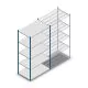 Fachbodenregal Medium Duty 2500x1300x800mm (hxbxt) 5 Ebenen blau Anfangsregal