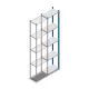 Fachbodenregal Medium Duty 2500x550x300mm (hxbxt) 5 Ebenen blau Anbauregal