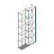 Fachbodenregal Medium Duty 2500x550x300mm (hxbxt) 6 Ebenen Blau Anbauregal
