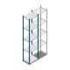 Medium Duty-Fachbodenregal 2500x550x400mm (hxbxt) 5 Ebenen blau Anfangsregal
