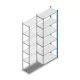Fachbodenregal Medium Duty 2500x850x400mm (hxbxt) 6 Ebenen blau Anbauregal