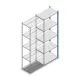 Fachbodenregal Medium Duty 2500x850x500mm (hxbxt) 5 Ebenen blau Anbauregal