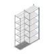 Fachbodenregal Medium Duty 2500x850x500mm (hxbxt) 6 Ebenen blau Anbauregal
