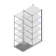 Fachbodenregal Medium Duty 2500x850x800mm (hxbxt) 6 Ebenen blau Anbauregal