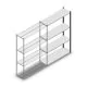 Fachbodenregal Medium Duty 2000x1300x400mm (hxbxt) 4 Ebenen anthrazit Anbauregal