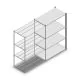 Fachbodenregal Medium Duty 2000x1300x700mm (hxbxt) 4 Ebenen anthrazit Anbauregal