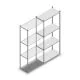 Fachbodenregal Light Duty 2000x850x400mm (hxbxt) 4 Ebenen Anbauregal