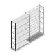 Fachbodenregal Medium Duty 2000x1300x400mm (hxbxt) 6 Ebenen anthrazit Anfangsregal