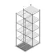 Fachbodenregal Medium Duty 2200x550x700mm (hxbxt) 5 Ebenen verzinkt Anbauregal