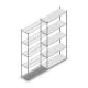Fachbodenregal Medium Duty 2500x1150x400mm (hxbxt) 5 Ebenen verzinkt Anbauregal