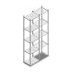 Fachbodenregal Light Duty 2500x550x400mm (hxbxt) 5 Ebenen Anfangsregal