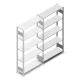 Fachbodenregal Heavy Duty 2000x1000x300 mm (hxbxt) 5 Ebenen 150 kg Anbauregal