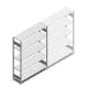 Fachbodenregal Heavy Duty 2000x1300x400 mm (hxbxt) 5 Ebenen 150 kg Anfangsregal