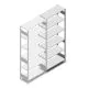 Fachbodenregal Heavy Duty 2500x1000x400 mm (hxbxt) 6 Ebenen 150 kg Anbauregal
