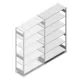 Fachbodenregal Heavy Duty 2500x1300x500 mm (hxbxt) 6 Ebenen 250 kg Anbauregal