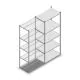 Fachbodenregal Light Duty 2000x850x500 mm (hxbxt) 5 Ebenen Anbauregal