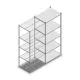 Fachbodenregal Light Duty 2000x850x600 mm (hxbxt) 5 Ebenen Anbauregal
