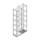 Fachbodenregal Light Duty 2500x550x400 mm (hxbxt) 6 Ebenen Anfangsregal