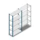 Fachbodenregal Medium Duty 2000x1000x400 mm (hxbxt) 5 Ebenen blau Anfangsregal
