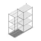 Fachbodenregal Medium Duty 2000x1000x700 mm (hxbxt) 4 Ebenen verzinkt Anbauregal