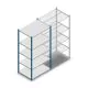 Fachbodenregal Medium Duty 2000x1000x700 mm (hxbxt) 5 Ebenen Blau Anfangsregal