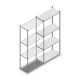 Fachbodenregal Medium Duty 2000x850x400 mm (hxbxt) 4 Ebenen verzinkt Anbauregal